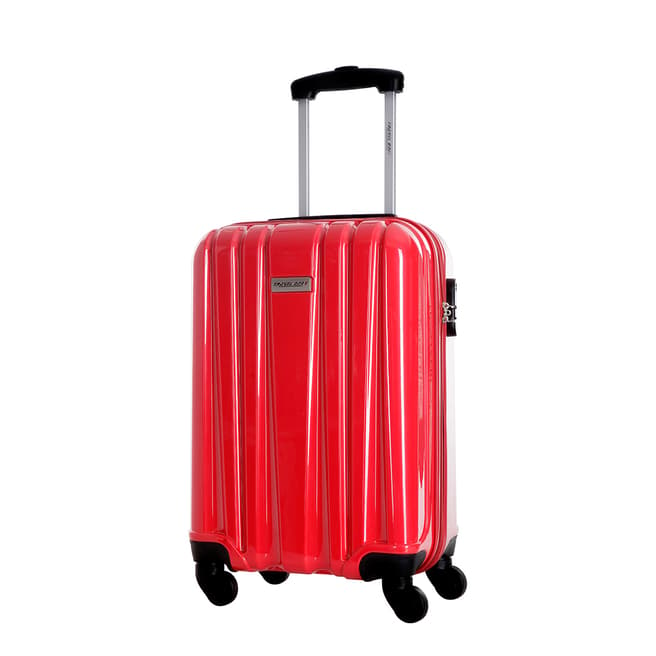 Travel One Red Spinner Cabin Singuil Suitcase 50cm