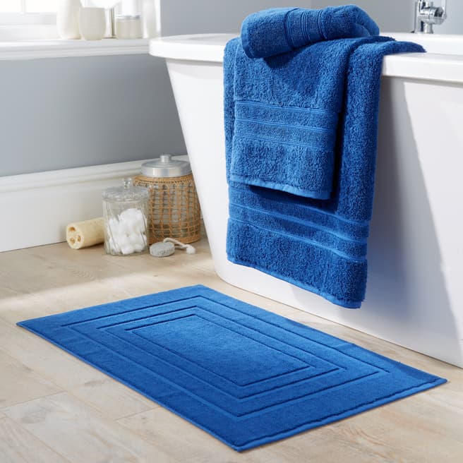 The Pure Linen Company 800gsm Luxury Bath Towel, Azure