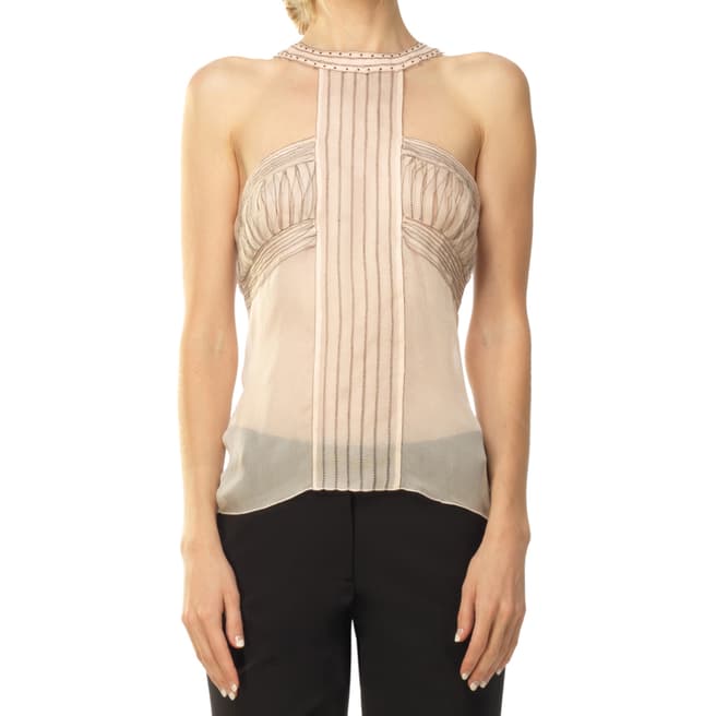 Leon Max Collection OLD STYLE Pale Pink Cut Out Detail Top