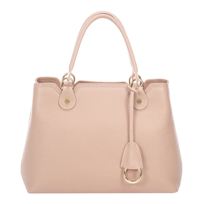 Markese Pink Top Handle Leather Bag