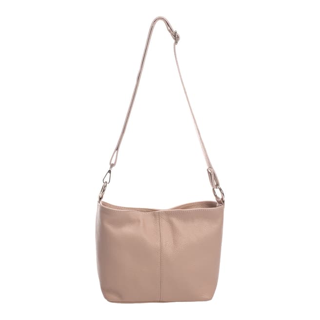 Massimo Castelli Pink Shoulder Leather Bag