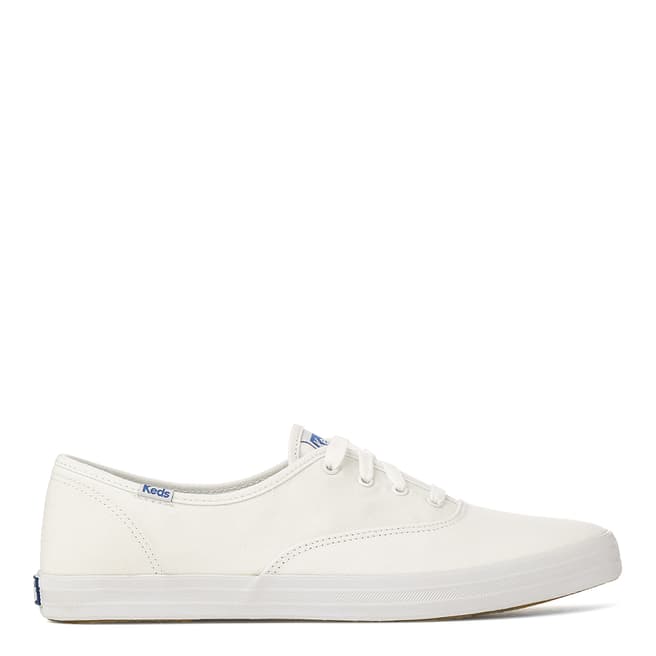 Keds Women's White Canvas Champion Low Top Sneakers