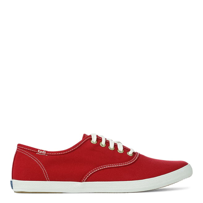 Keds Men's Red Canvas Champion CVO Low Top Sneakers