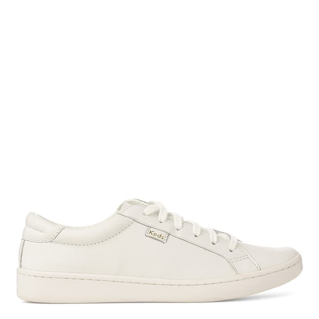 Keds Women's White Leather Ace Low Top Sneakers