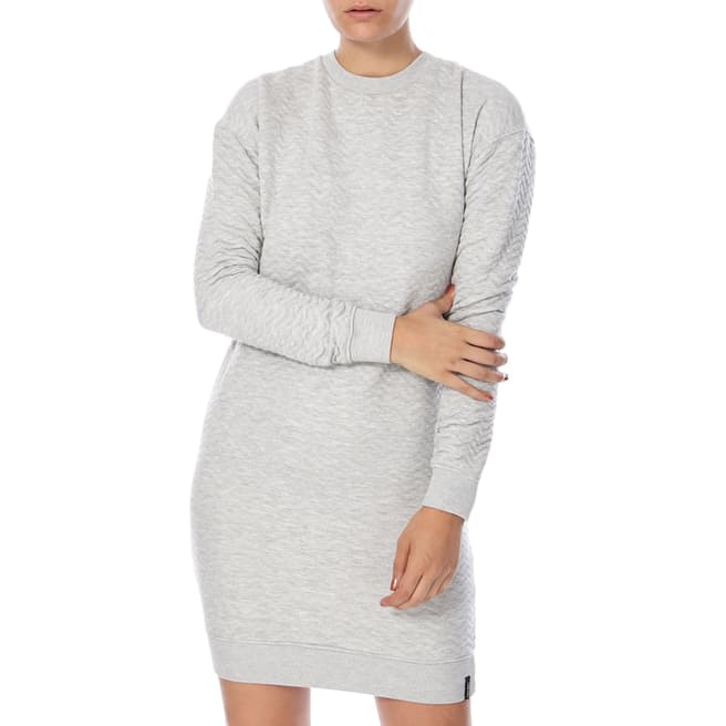 Superdry Grey Marl Quilted Nordic Dress