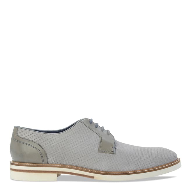 Ted Baker Grey Perforated Suede Siablo Shoes