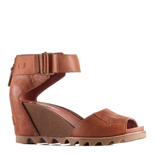 Sorel Women's Rustic Brown Leather Joanie Sandals