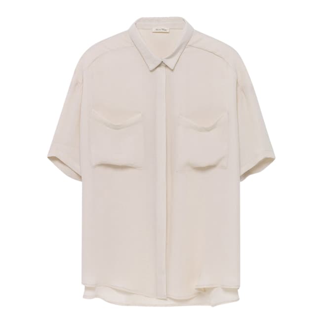 American Vintage Cream Short Sleeve Shirt