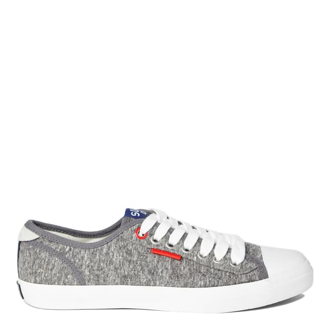 Superdry Mid Grey Marl Low Pro Trainers