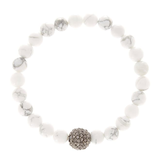 Alexa by Liv Oliver White Turquoise and Crystal Bracelet