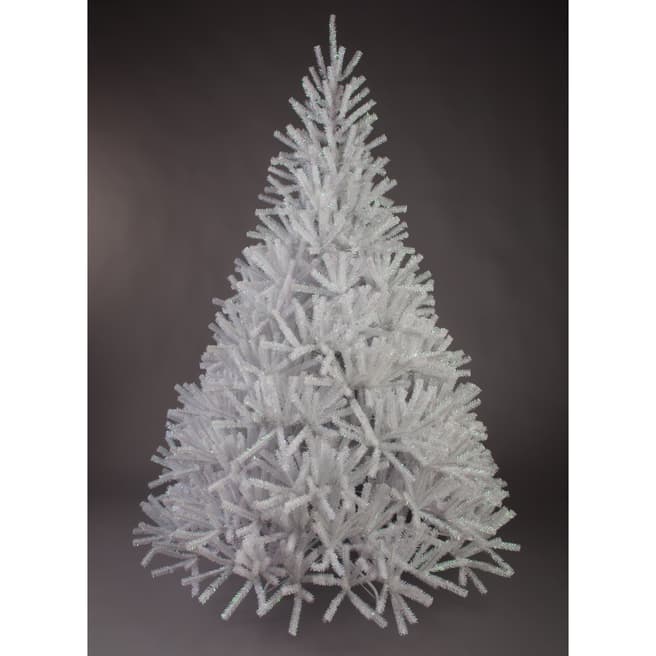 Festive White Snowy Tree 210cm 
