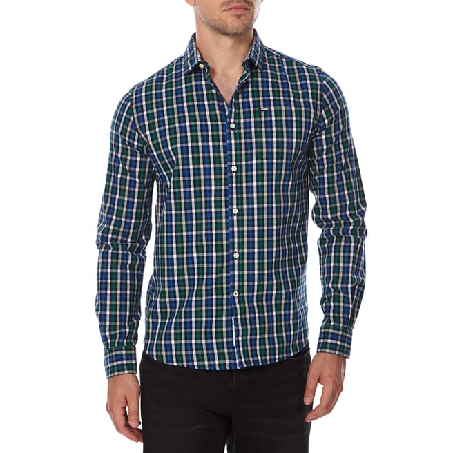 Superdry Green Check Cotton Tailored Oxford Shirt