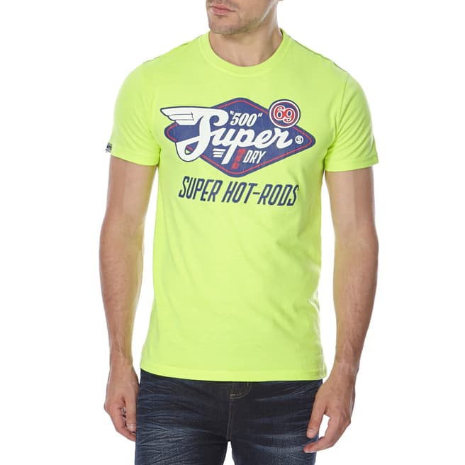Superdry Yellow Cotton Blend Reworked Classic T Shirt
