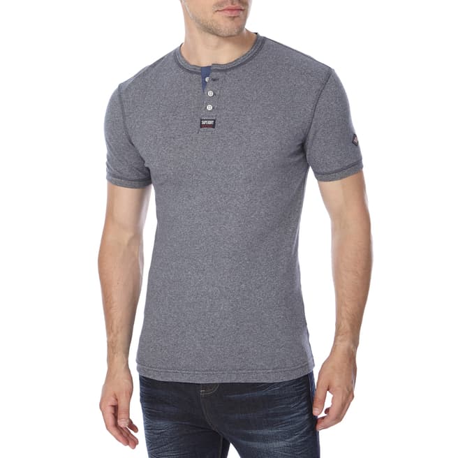 Superdry Grey Cotton Heritage T Shirt