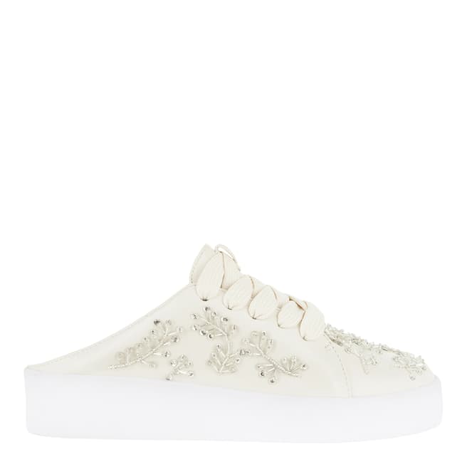 Senso Ivory Leather Blend Alannah Slip On Trainers 