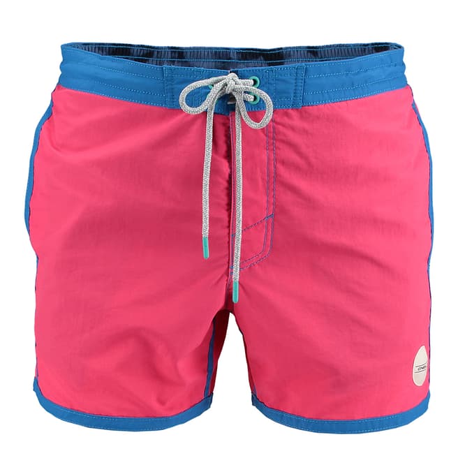 O'Neill Men's Pink/Blue Frame Shorts