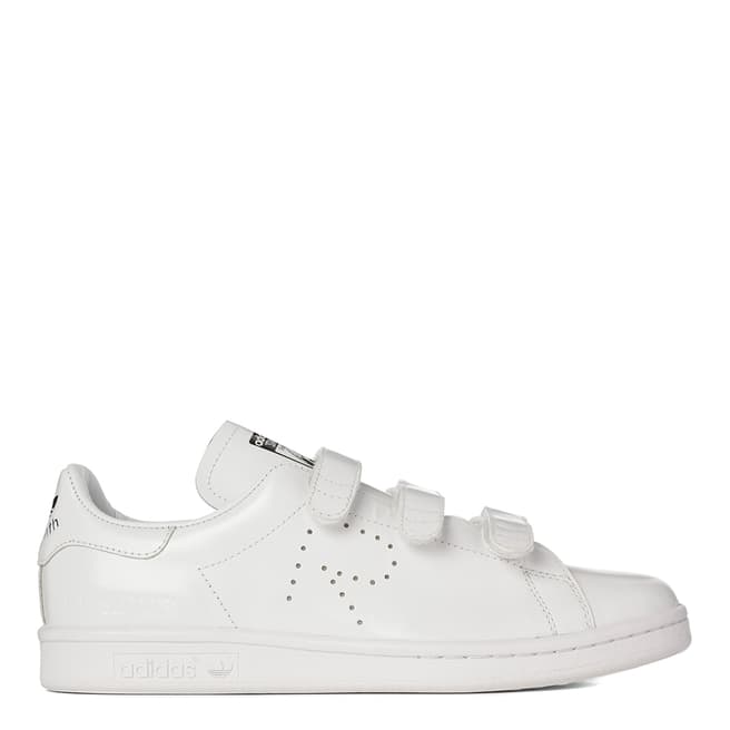 Adidas By Raf Simons Women's White Leather Stan Smith Velcro Trainers