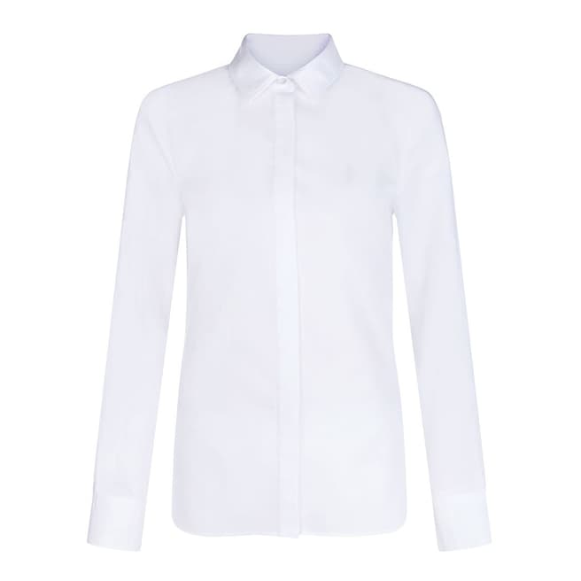 Hobbs London White Cotton Maddie Shirt