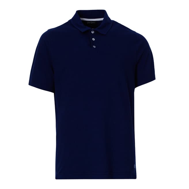 Oliver Sweeney Blue Cotton Crewkerne Polo Tshirt