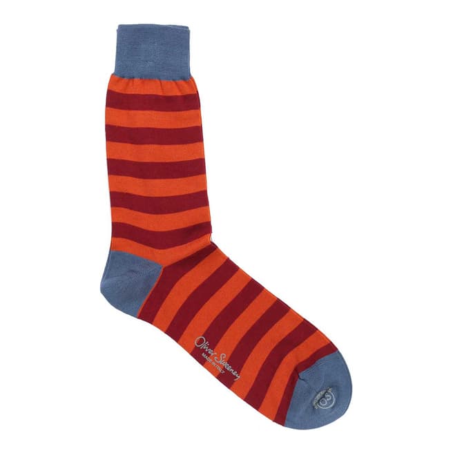 Oliver Sweeney Men's Orange Gabrielli Socks