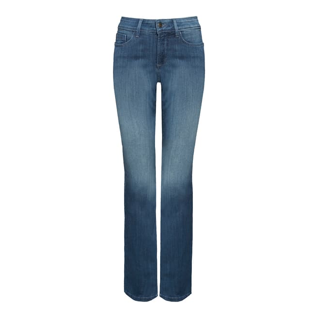 NYDJ Medium Blue Billie Mini Bootcut Cotton Stretch Jeans