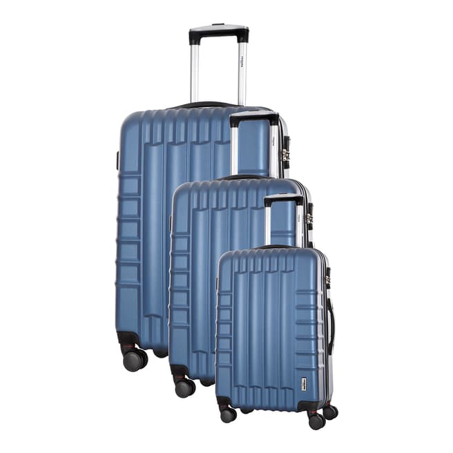 Renoma Set of 3 Marine Spinner Hunter Suitcases 50/60/70cm