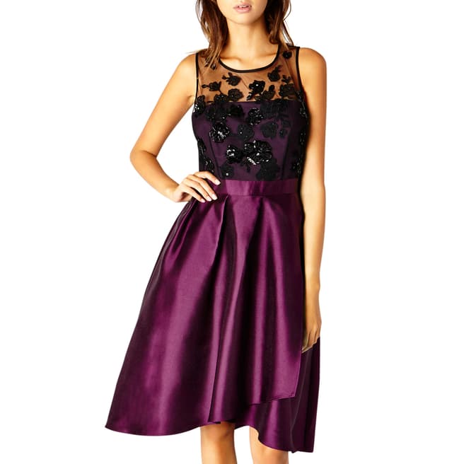 Coast Purple Penny Artwork Dress 