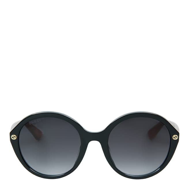 Gucci Women's Black Havana Grey/Grey Sunglasses 55mm