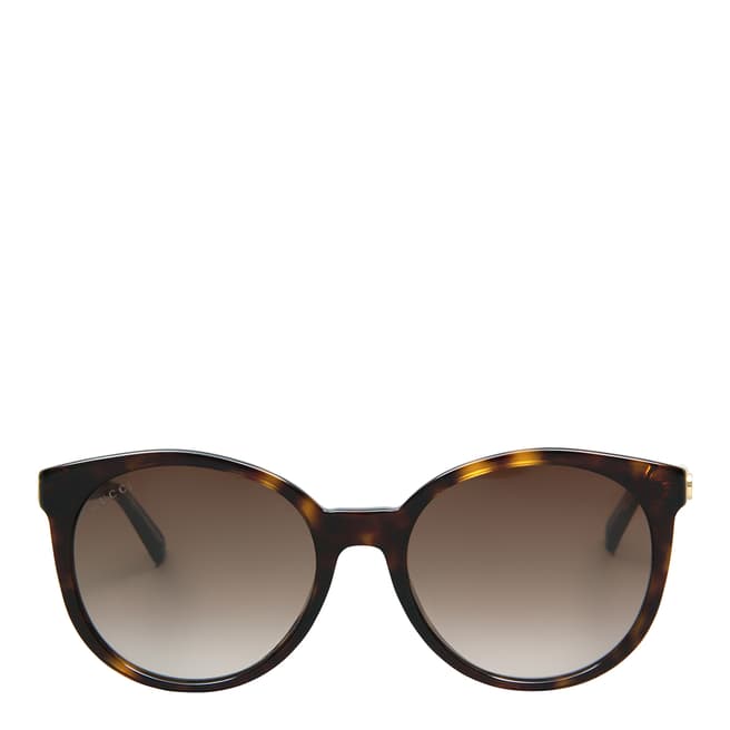 Gucci Women's Havana/Brown Gradient Sunglasses 54mm