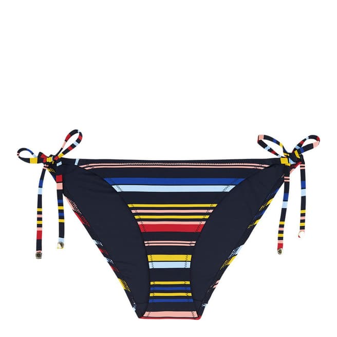 Stella McCartney Black/Multi Stripe Tie Side Bikini Briefs
