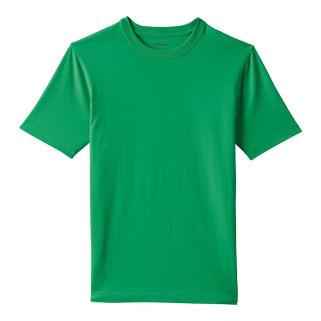Lands End Bright Green Cotton T-Shirt