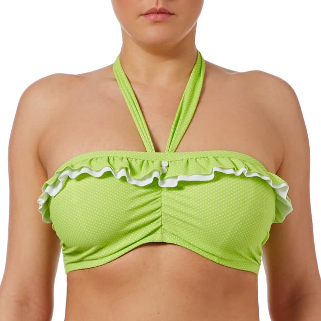 Freya Lime Green Cherish Underwired Bandeau Bikini Top