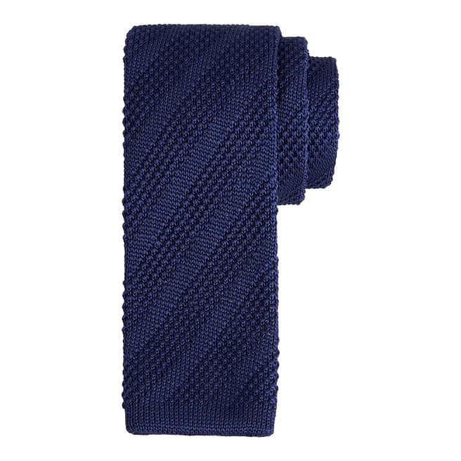 Ted Baker Men's Navy Nitted Knitted Tie