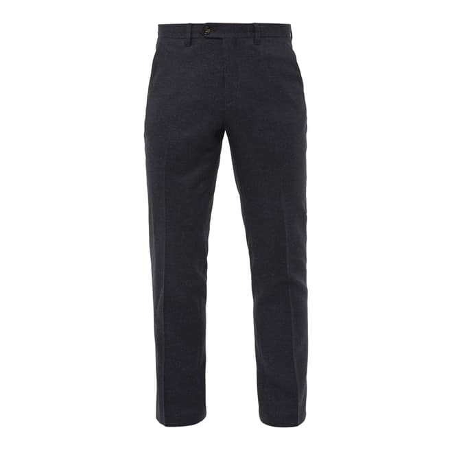 Ted Baker Navy Clootro Diamond Design Trousers