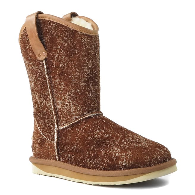 Australia Luxe Collective Chestnut Shearling Cowboy Short Boot
