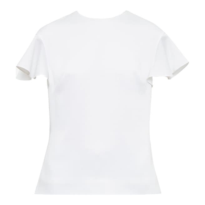 Ted Baker White Frill Sleeve Top