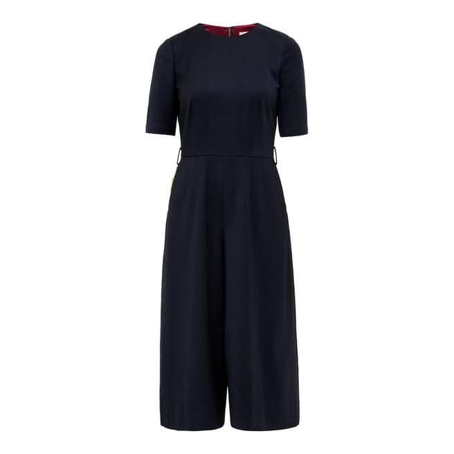 Ted Baker Navy Culottes Jumpsuit