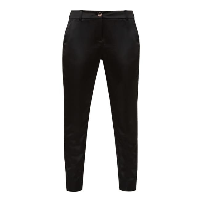 Ted Baker Black Satin Tapered Trousers