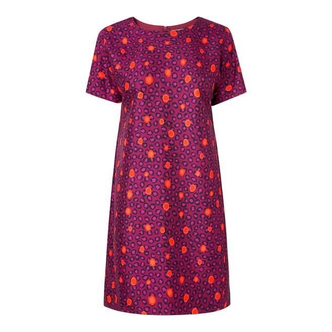 L K Bennett Purple/Multi Joenne T-Shirt Dress