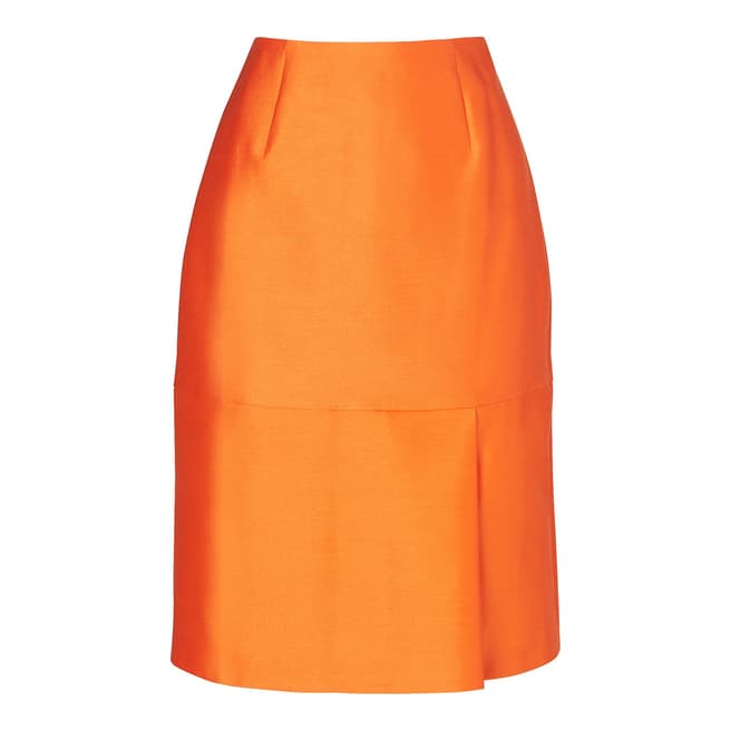 L K Bennett Orange Hazel Mini Skirt