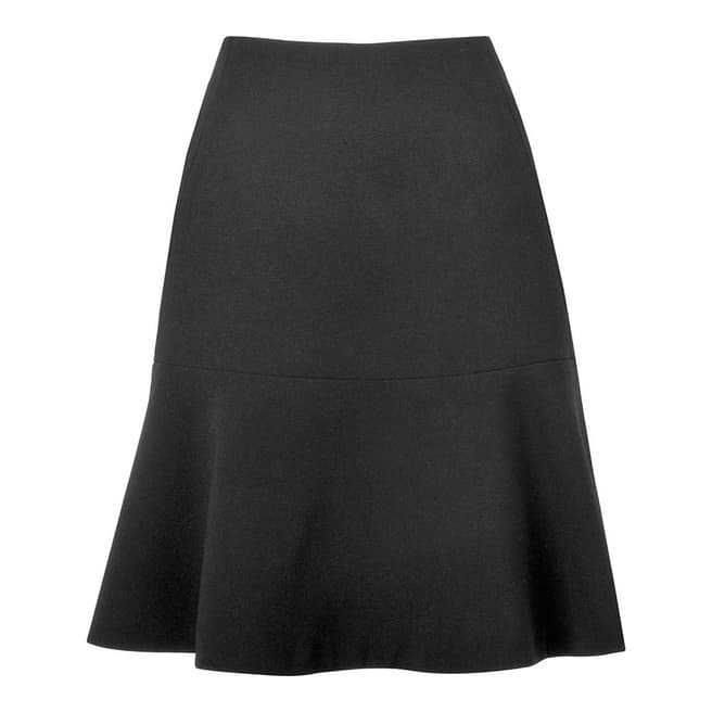 L K Bennett Black Cayenne Fluted Skirt