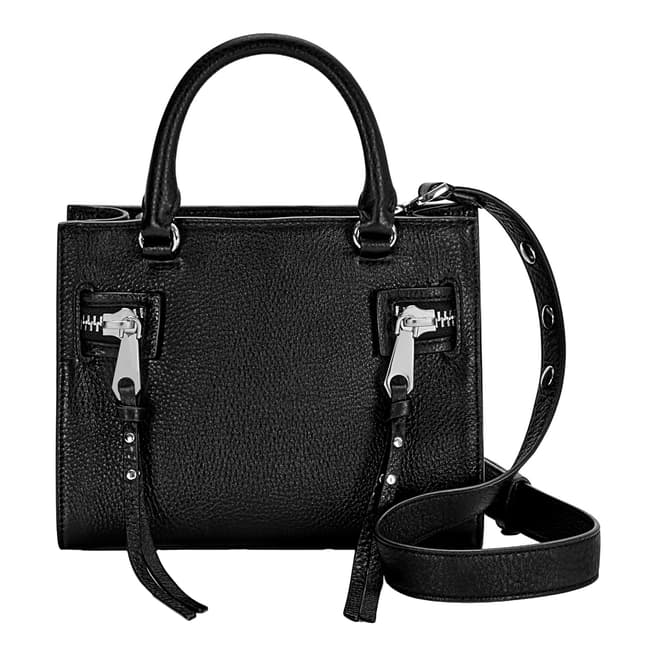 Rebecca Minkoff Black Leather Small Geneva Bag