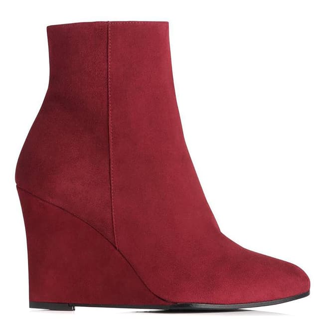 L K Bennett Mulberry Elissa Suede Ankle Boots