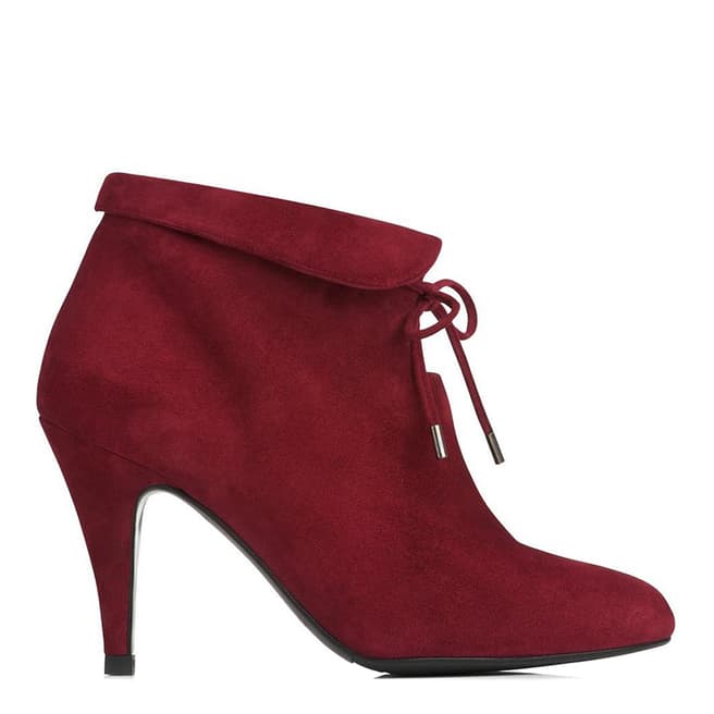 L K Bennett Mulberry Suede Blend Ankle Boots 