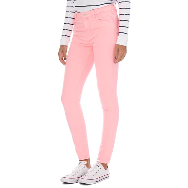 J Brand Pink Maria High Rise Skinny Jeans