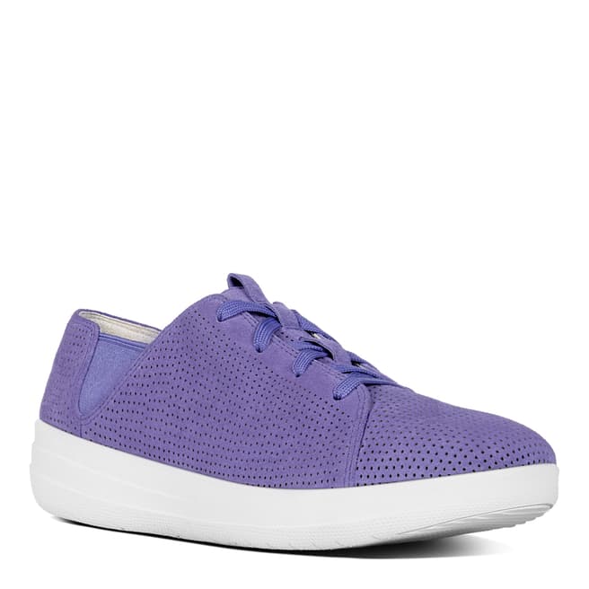 FitFlop Lavender Blue Leather Blend F Sporty Sneakers 