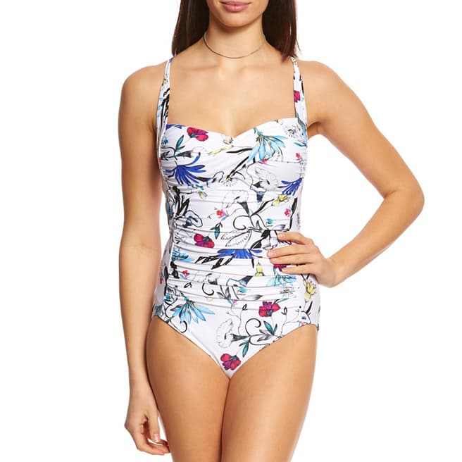Seafolly White Flower Festival Twist Maillot