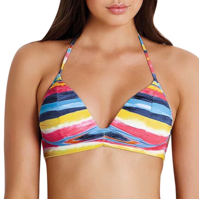 Seafolly Blue Coast Fixed Triangle Bikini Top