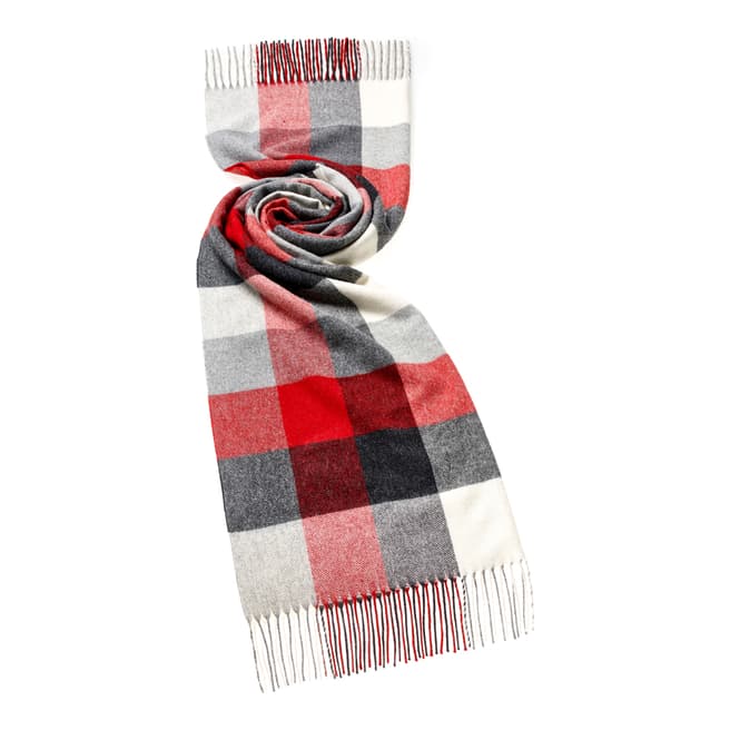 Bronte by Moon Red/Grey Darby Large Scarf