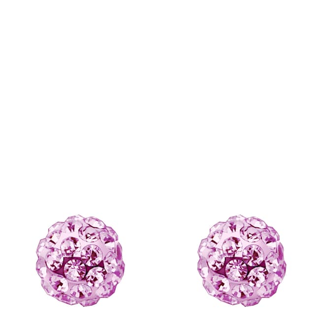 Wish List Pink Crystal Stud Earrings